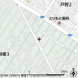 北海道釧路市愛国東3丁目21-21周辺の地図