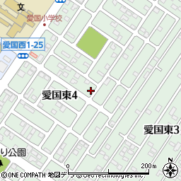 北海道釧路市愛国東4丁目21-23周辺の地図