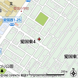 北海道釧路市愛国東4丁目21-2周辺の地図