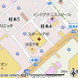 スポーツデポ釧路店周辺の地図