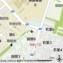 釧路町役場　国誉地区会館周辺の地図
