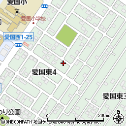 北海道釧路市愛国東4丁目21-20周辺の地図