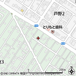 北海道釧路市愛国東3丁目21-18周辺の地図