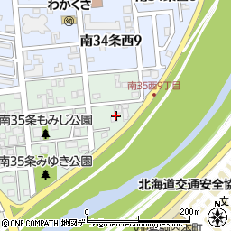 北海道札幌市南区南３５条西9丁目2周辺の地図