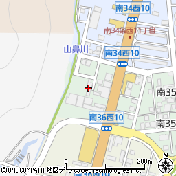 北海道札幌市南区南３５条西11丁目周辺の地図
