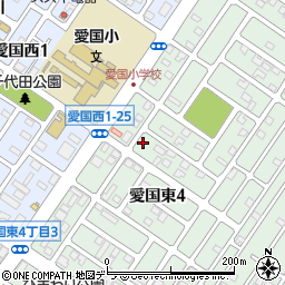 北海道釧路市愛国東4丁目21-11周辺の地図
