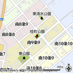 桂町公園周辺の地図