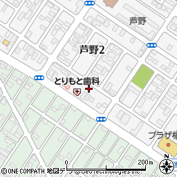 北海道釧路市芦野2丁目1-23周辺の地図