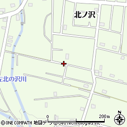 北海道札幌市南区北ノ沢周辺の地図