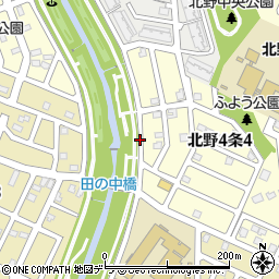 北海道札幌市清田区北野４条4丁目3周辺の地図