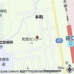 由仁町民センター周辺の地図