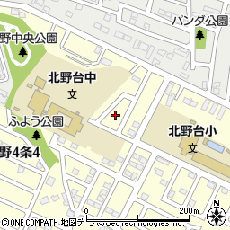 北海道札幌市清田区北野４条4丁目11周辺の地図