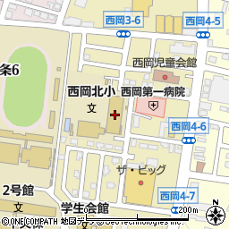 札幌市立西岡北小学校周辺の地図