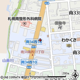 コメダ珈琲店南３４条石山通り店周辺の地図