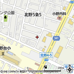 回転寿司なごやか亭北野店周辺の地図