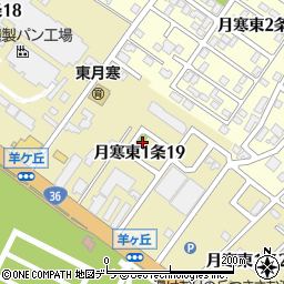 月寒東みどり公園周辺の地図