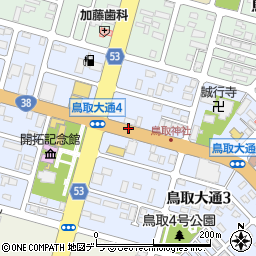 鳥取神社前周辺の地図