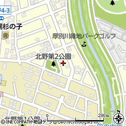 北海道札幌市清田区北野４条3丁目14周辺の地図