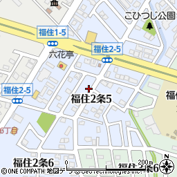 北海道札幌市豊平区福住２条5丁目周辺の地図