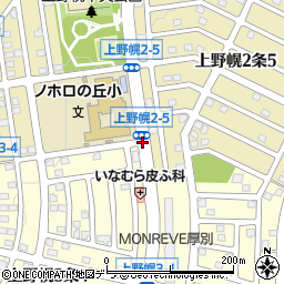 上野幌２‐５周辺の地図