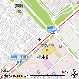 釧路ヤクルト販売株式会社　芦野センター周辺の地図