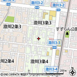 北海道札幌市南区澄川３条周辺の地図
