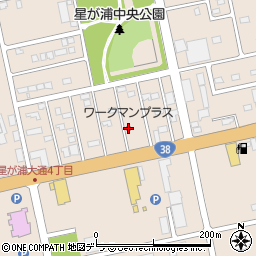 ワークマンプラス釧路星が浦店周辺の地図