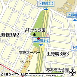 上野幌ぱれっと公園周辺の地図