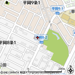 平岡わかば会館周辺の地図