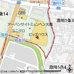 メガネのプリンス平岸ビッグハウス店周辺の地図