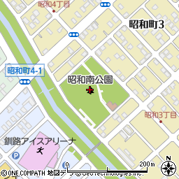 昭和南公園周辺の地図