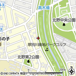 北海道札幌市清田区北野４条3丁目11周辺の地図