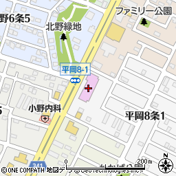 BEEF IMPACT 平岡店周辺の地図