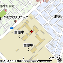 釧路町役場　学校給食センター周辺の地図