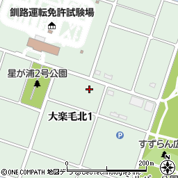 〒084-0918 北海道釧路市大楽毛北の地図