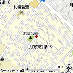 札幌ドーム激近公園前akippa駐車場周辺の地図
