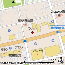 ツルハドラッグ釧路星が浦店周辺の地図
