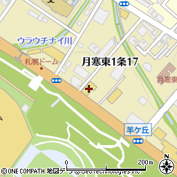 札幌日産札幌ドーム前店周辺の地図