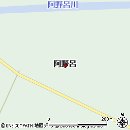 北海道夕張郡栗山町阿野呂周辺の地図