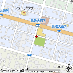 鳥取１３号公園トイレ周辺の地図