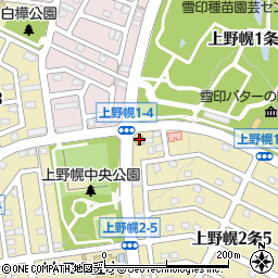 セイコーマート上野幌店周辺の地図