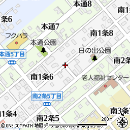 北海道清水町（上川郡）南１条周辺の地図