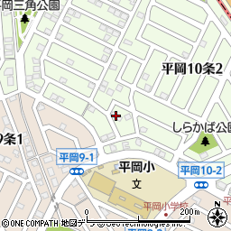 平岡北町内会館周辺の地図