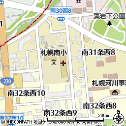 札幌市立南小学校周辺の地図