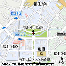 北海道札幌市豊平区福住２条2丁目周辺の地図