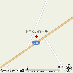 トヨタカローラ札幌由仁店周辺の地図