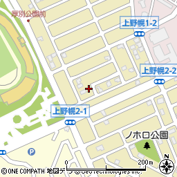 上野幌梅ケ丘公園周辺の地図