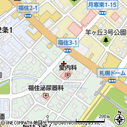 システムパーク札幌ドーム前周辺の地図