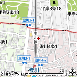 札幌市交通局澄川変電所周辺の地図