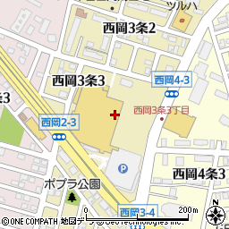 イオン札幌西岡ショッピングセンター周辺の地図